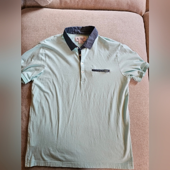 Original Penguin Other - Men's Penguin  Light Green Polo Shirt with Dark Accents